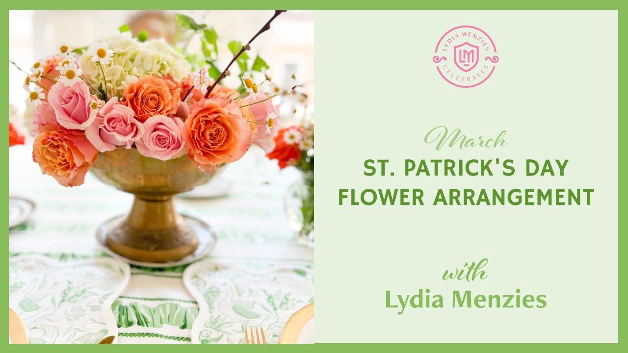 St. Patrick's Day Flower Arrangement