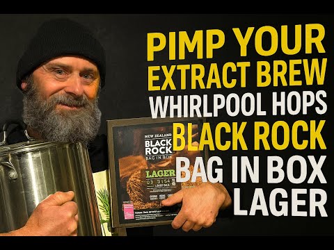 Pimp your extract brew - Whirlpool hops Black Rock Bag in Box Lager