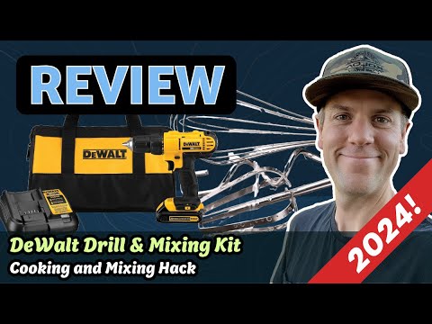 Stainless Steel Drill Mixer Attachment - Spiral Dough Hook for Electric Drills, Heavy Duty Bread Kneading Tool for Large Batches video review thumbnail