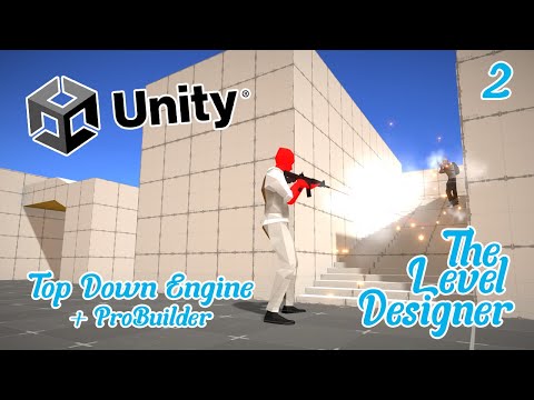 Top Down Engine + ProBuilder (Episode 2) - Unity Top Down Shooting Level
