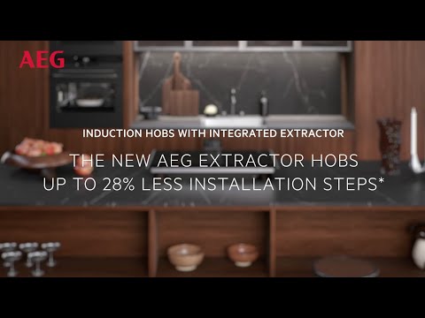 Installation of AEG Induction Hobs with Integrated Extractor