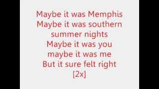 Maybe It Was Memphis - Pam Tillis (Lyrics)