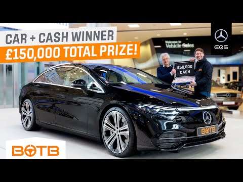 “Too Much To Take In!” £100,000 Mercedes EQS + £50,000 Cash! BOTB Dream Car Winner Robert Bowler
