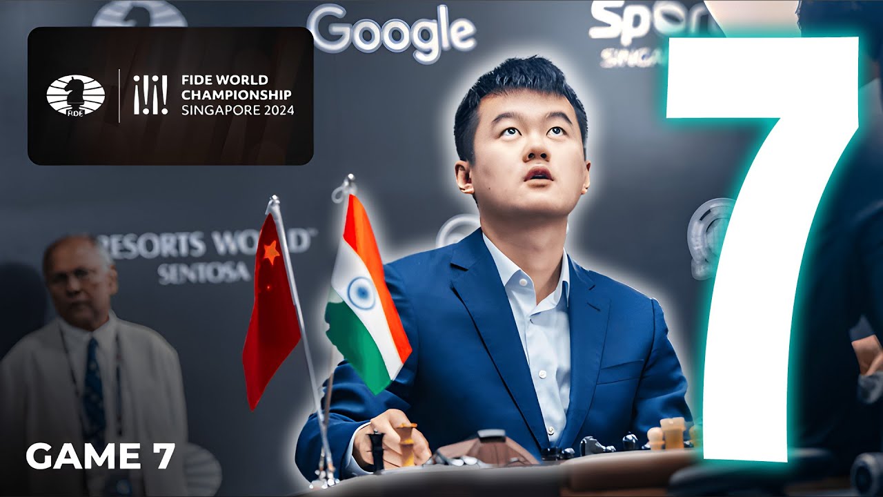 Gukesh vs Ding || RODADA 7 Mundial de Xadrez || FIDE World Chess Championship Match 2024