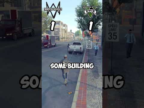 GTA 5 Vs Watch Dogs 2 : Comparing 5 gameplay features Part 2 #rdr2 #gaming #ubisoft #acmirage