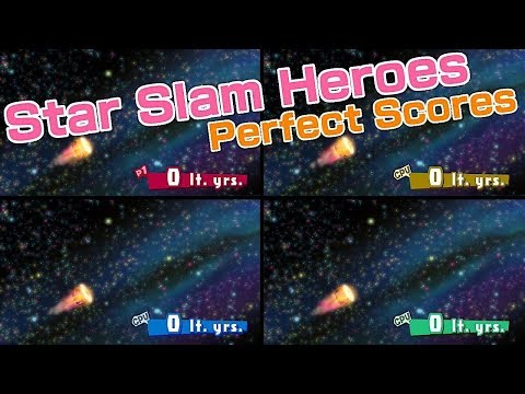 STAR SLAM HEROES - PERFECT SCORES | Kirby Star Allies Mini Game
