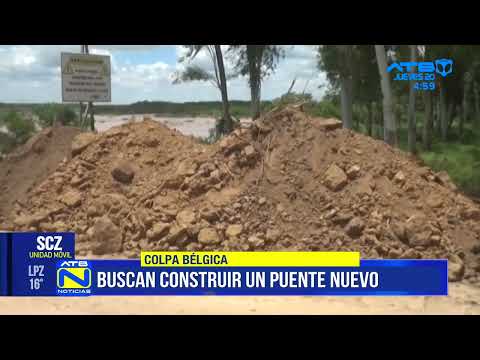 Restablecen el paso hacia Colpa Bélgica tras el derrumbe de un puente en Santa Cruz