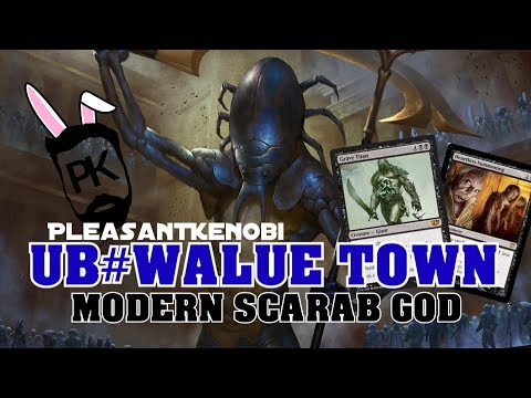 UB VALUE TOWN - Modern Scarab God - PleasantKenobi MTG Deck Tech and Gameplay