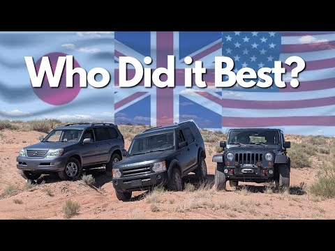 Wrangler vs. LR3 vs. GX470: International Showdown! (Stock Off-Road Comparison)