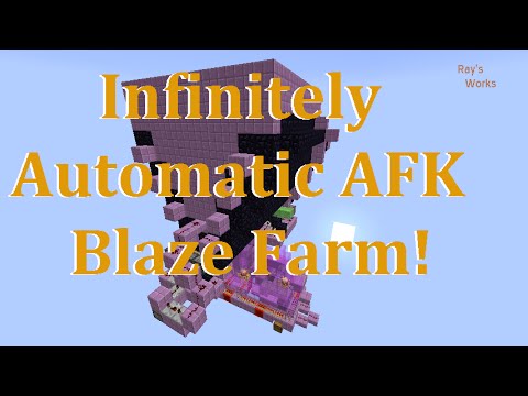 Infinitely Automatic AFK Blaze Farm! [Simple] | Minecraft