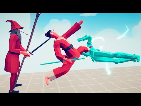 WIZARD + TAEKWONDO KICK vs EVERY UNIT | TABS Totally Accurate Battle Simulator