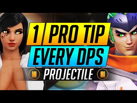 1 PRO TIP for Every DPS Hero - INSANE Projectile Tips to RANK UP - Overwatch Advanced Guide