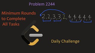 Download the video "Minimum Rounds to Complete All Tasks Leetcode 2244"