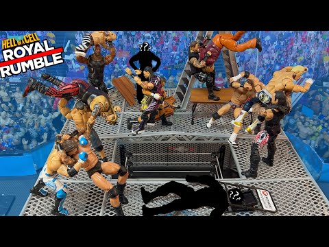 30-Man ROYAL RUMBLE | Hell In A Cell Match | Hardcore Championship | WWE Action Figure Match!