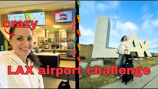 LAX Walking Challenge | 6 hour layover by foot walking out of the airport