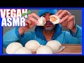 KOREAN SWEET SESAME STEAMED BUNS ASMR EATING VEGAN MUKBANG PitaEats