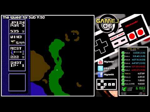 NES Open Tournament Golf - Japan 18 Hole 9:48.87 (WR)