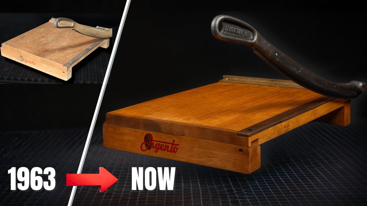 This 1963 Paper Cutter Was Almost Trash… Not Anymore