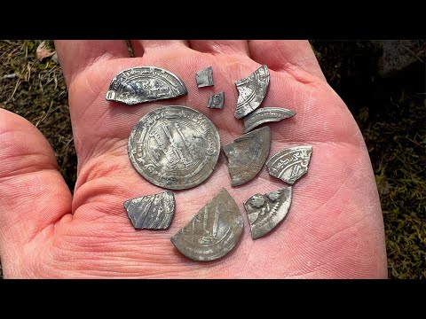 WE FOUND A BUNCH OF ARABIC SILVER DIRHAMS!!!