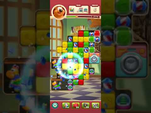 Toon blast level 7416 🚁 got 3 free moves 👍😀