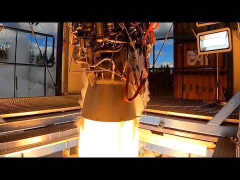 74 seconds hot fire test - Helix engine