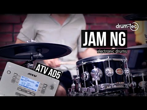 ATV aD5 sound module demo with drum-tec Jam NG electronic drums