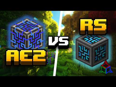 What is the BEST Minecraft Storage Mod? AE2 vs RS | Mod Labs