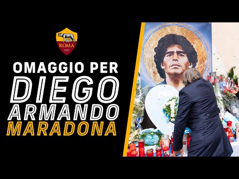🙏🔟🙏 Il commovente omaggio di Bruno Conti e dell'AS Roma a Diego Armando Maradona ❤️