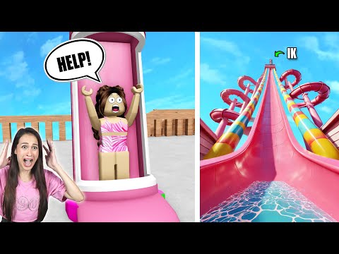 VAN DE HOOGSTE GLIJBAAN AFGAAN in ROBLOX! || Fan Friday