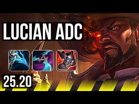 LUCIAN & Alistar vs JINX & Thresh (ADC) | 12/1/7, Rank 5 Lucian, Rank 11 | KR Challenger | 25.20