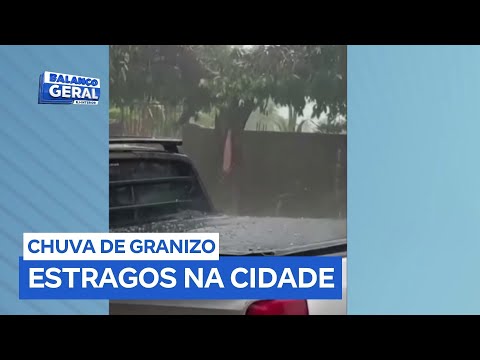 Distrito das Flores, em Miracema (RJ), é atingido por ventos fortes e chuva de granizo