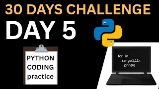 Day 5 – Solve  5 Python Coding Problems |  30 Days Python Coding Practice Challenge