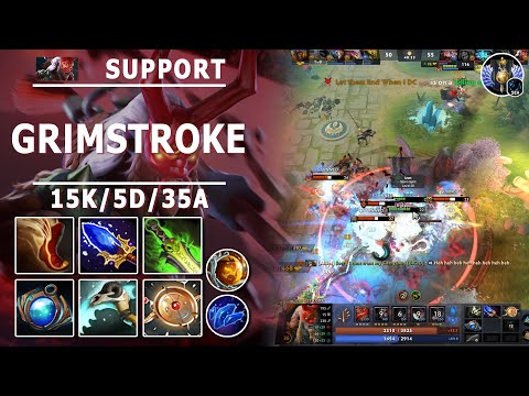 Grimstroke Support | 7.30b | Carrying the Game as Pos 4 | Dota 2 Immortal Gameplay