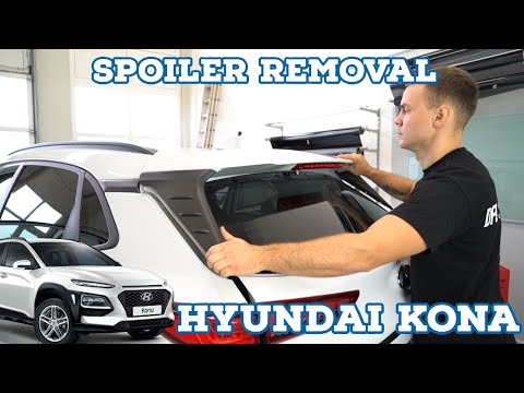 How to remove the rear spoiler Hyundai Kona