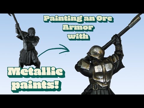 Tutorial: Painting the armor of a Mordor Orc miniature with TMM (True Metallic Metal) technique