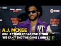 A.J. McKee Will Return to 145 For Patricio Pitbull: 'We Can't End the Game 1 and 1' | Bellator 286