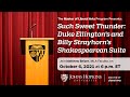 A discussion of “Such Sweet Thunder: Duke Ellington's and Billy Strayhorn's Shakespearean Suite”