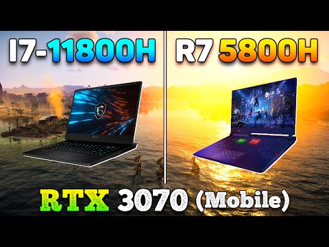 Core i7 11800H vs Ryzen 7 5800H | Laptop Gameplay Benchmark Test