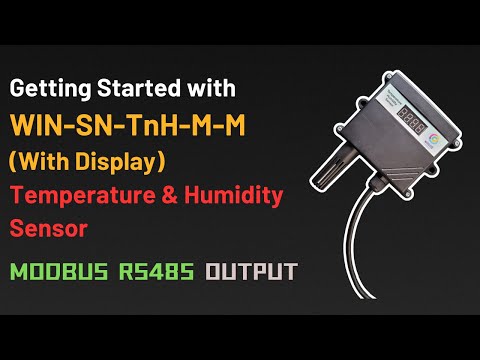Temperature n Humidity Sensor w Display n Modbus RTU Rs485
