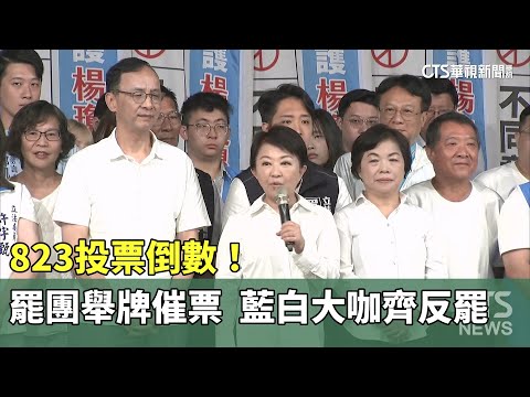 823投票倒數！　罷團舉牌催票　藍白大咖齊反罷