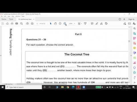 Cambridge B1 Exam Teacher Training - Reading Part 4, 5, 6