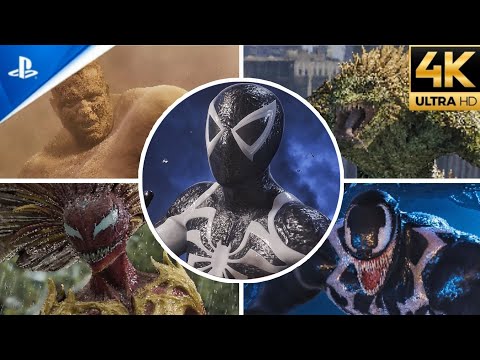 Black Anti-Venom Suit vs All Villains Boss Fight (Ultimate Difficulty) - Spider-Man 2 PS5 (4K)