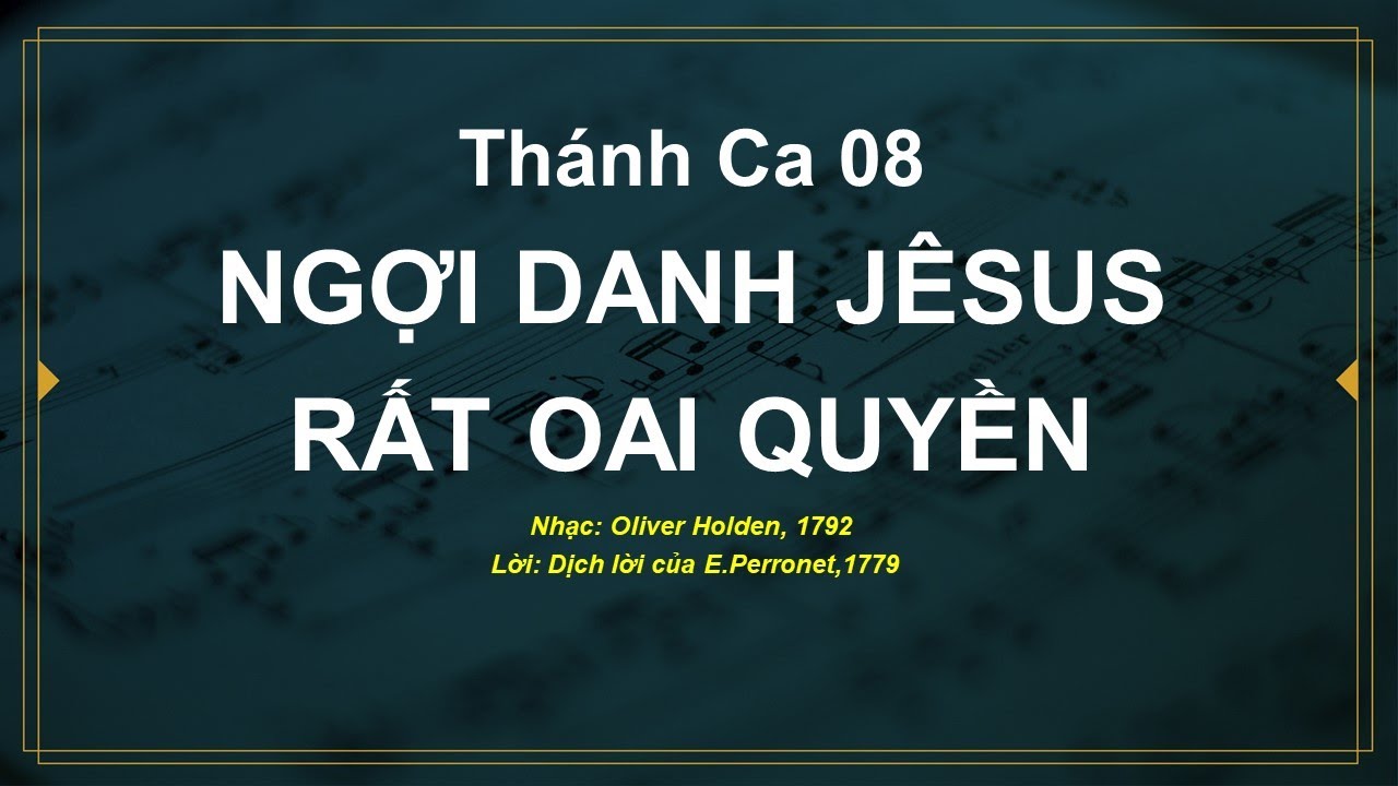 BEAT - Ngợi Danh Jê-sus Rất Oai Quyền - Thánh Ca 008 - Karaoke Tin Lành