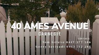 40 Ames Avenue, Carnegie