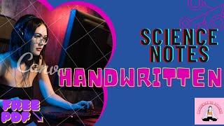 Class 9th science handwritten notes🍂With free notes pdf( struggle for success 💝)#viral#pdhai #tooper