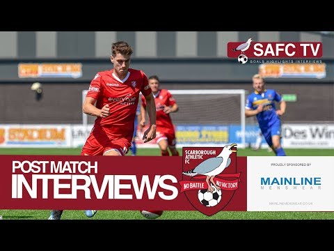 Post Match Interviews: Scarborough Athletic v Spennymoor Town - 14/07/2018
