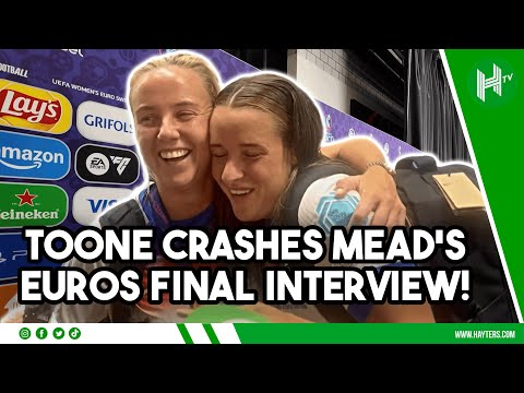 Ella Toone CRASHES Beth Mead’s post Euros final interview | Lionesses