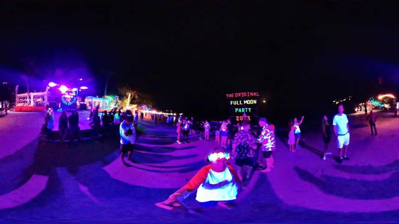 Fullmoon Party Koh Samui , Suratthani 360VR Ep06 : Wheelwego360°