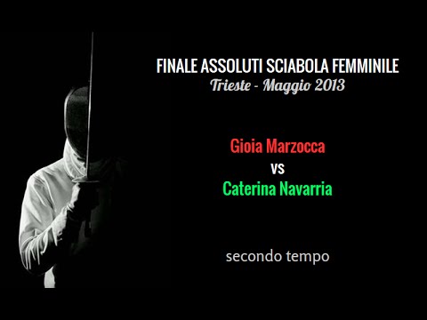 Assoluti Sciabola Femminile 2013 finale Marzocca - Navarria