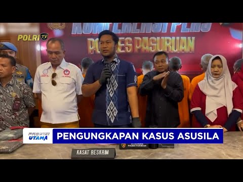 POLRES PASURUAN UNGKAP KASUS ASUSILA